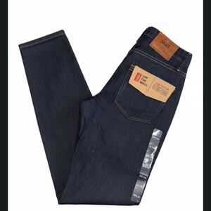 Men’s Vans White Oak Pants V46 Taper - navy blue (raw indigo). 30x32
